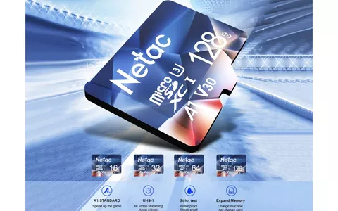 MicroSD 128GB Netac ad un prezzo da non lasciarsi sfuggire su Amazon
