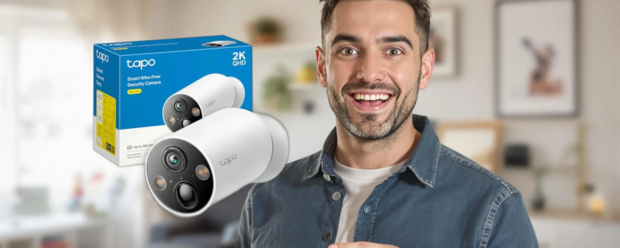 Offerta Tech Week: oggi la Telecamera di sicurezza Tapo la paghi quasi la metà (-47%)
