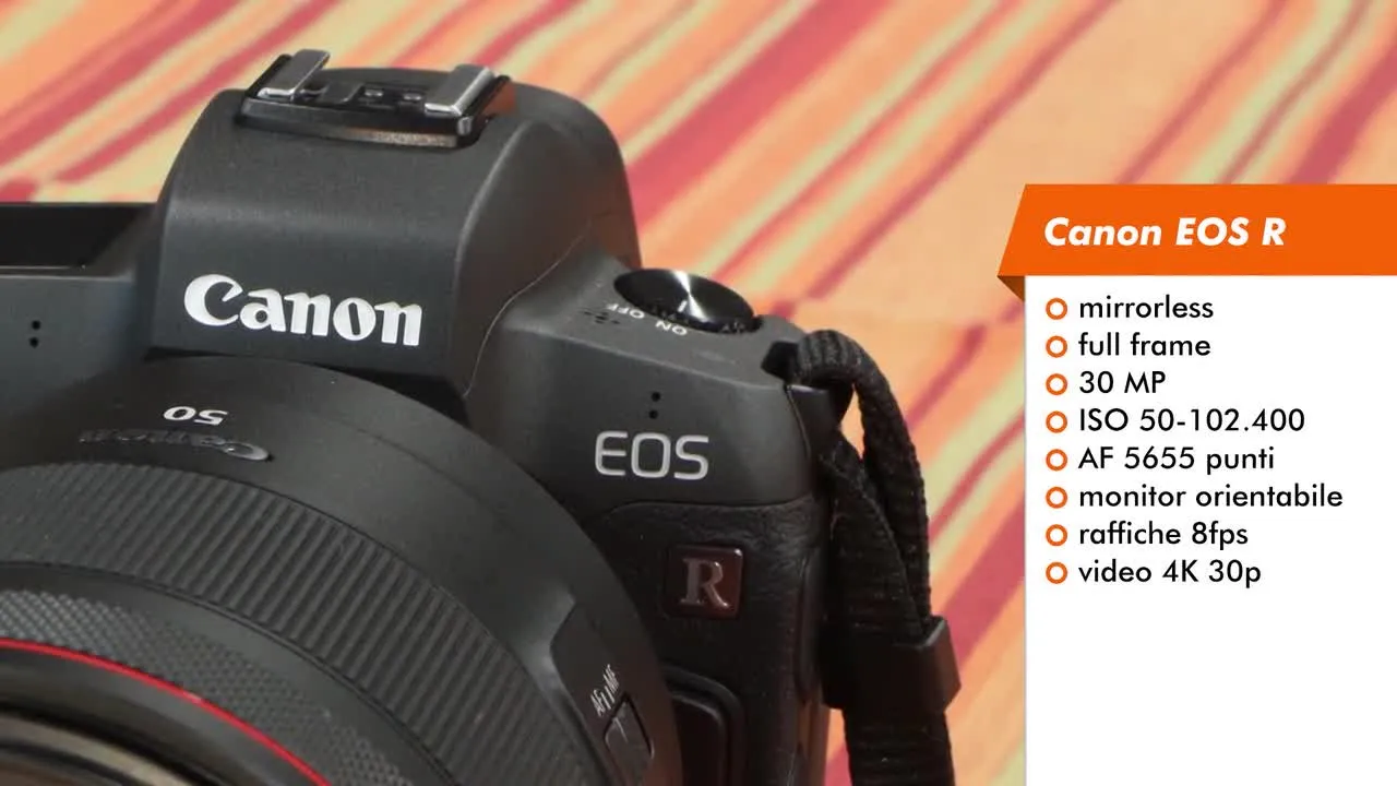 Canon EOS R, video anteprima
