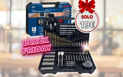 Set di punte BOSCH: 103 pezzi A SOLI 19€ per il Black Friday Amazon