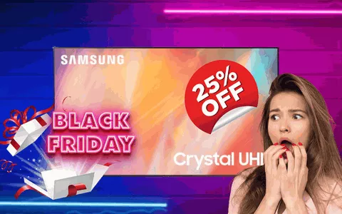 Samsung tv Crystal UHD 4K, il Black Friday STA PER FINIRE: oggi un vero FUORITUTTO