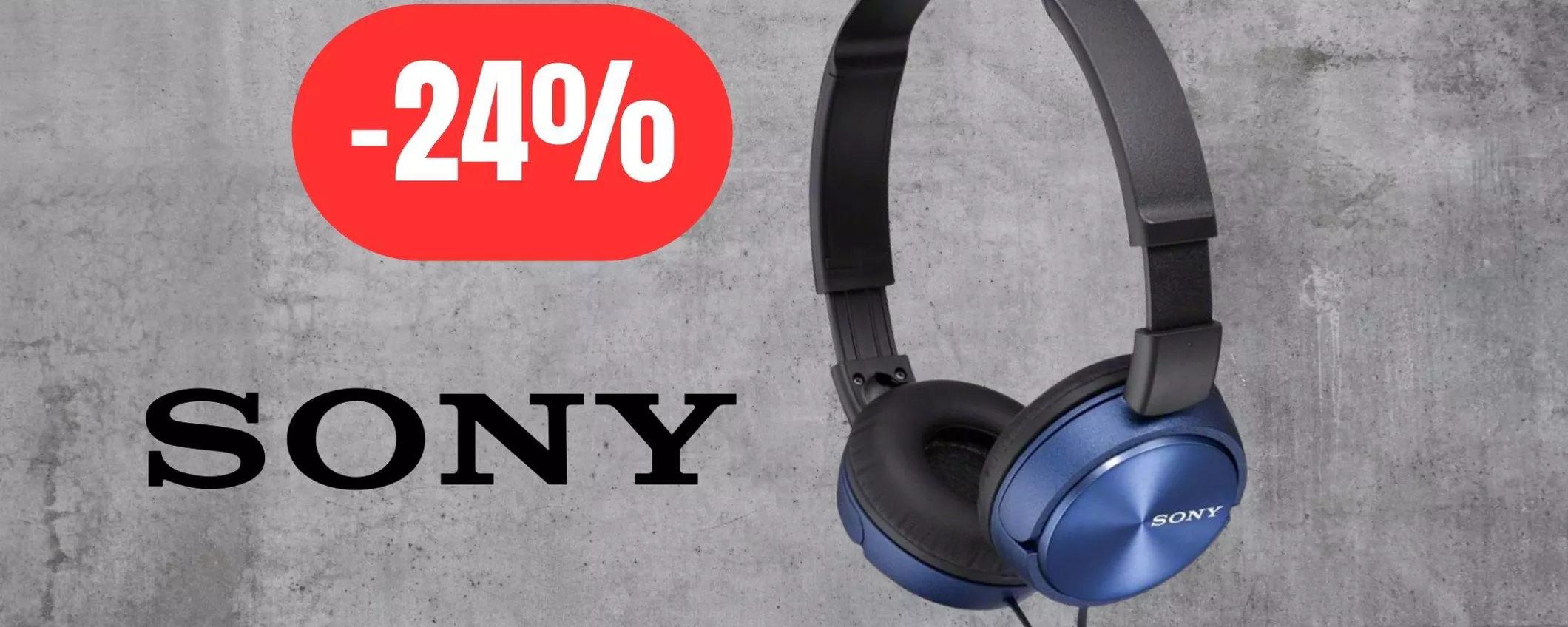 Cuffie Sony a 22,90€ su Amazon: PRODOTTO PREMIUM in maxi sconto