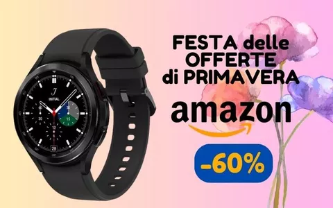 Samsung Galaxy Watch4 SCONTATO del 60% per la Festa delle Offerte di Primavera di Amazon!