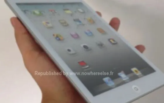Mockup fisici dell'iPad mini nel palmo di una mano