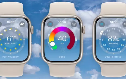 Scopri la nuovissima app Apple Watch Weather in watchOS 10