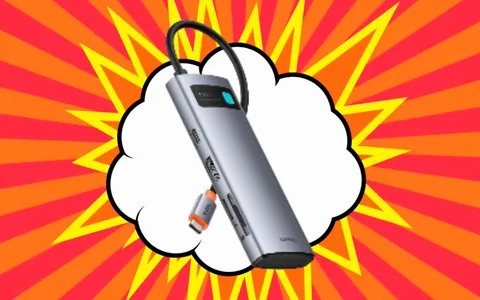 Hub USB C 7 in 1 Baseus a soli 16€: applica subito il doppio coupon Amazon