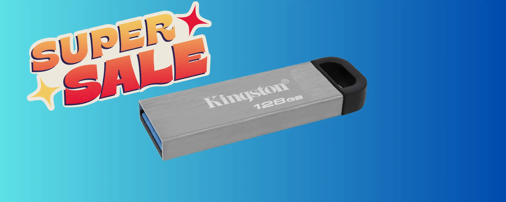 Chiavetta USB Kingston da 128GB: prestazioni top e storage extra a soli 11€
