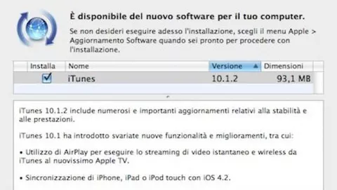iTunes 10.1.2 introduce il supporto all'iPhone CDMA