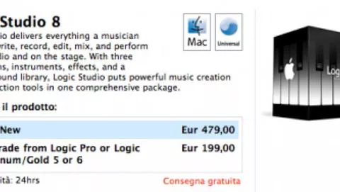 Logic 8 disponibile su Apple Store Italia