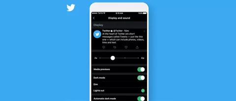 Twitter, come attivare la Dark Mode su iPhone