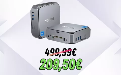 NiPoGi Mini PC REGALATO: 290€ di sconto per gli utenti Prime, 1TB SSD, 16GB RAM
