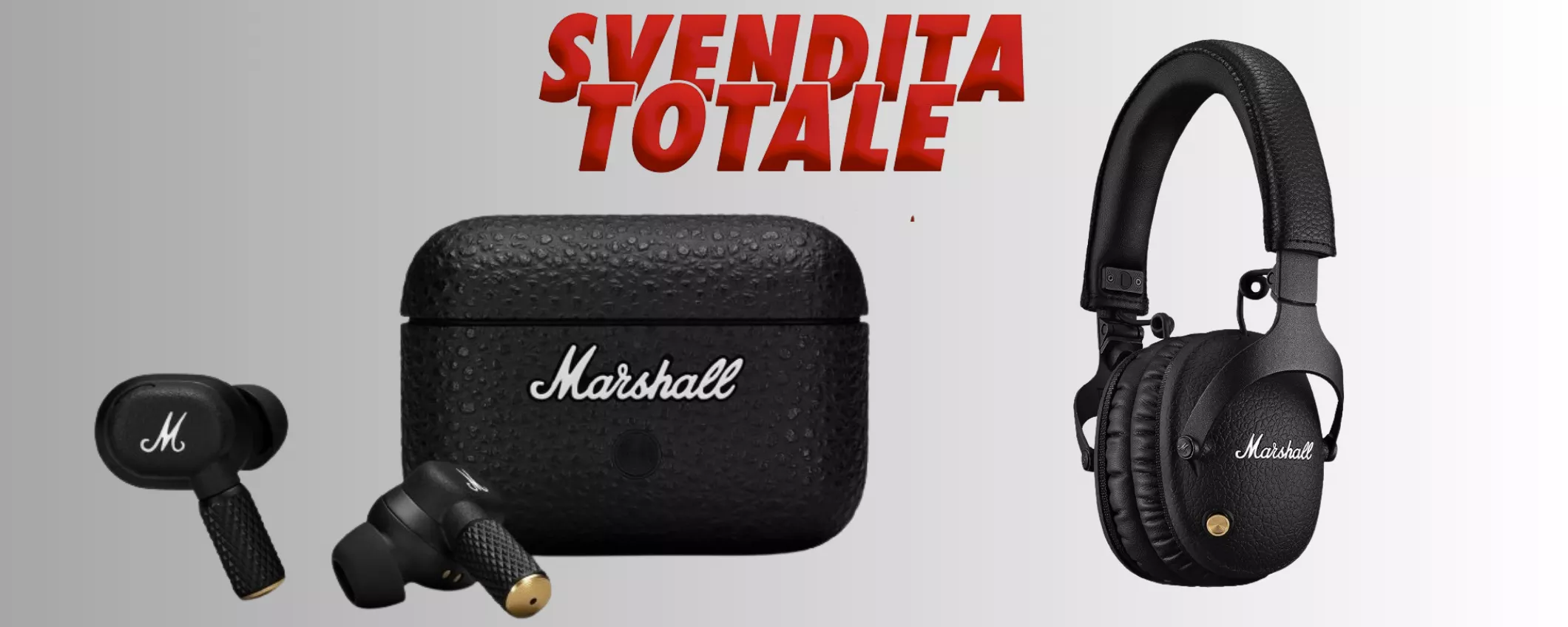 Marshall SVENDE TUTTO: mega sconti fino al -36%