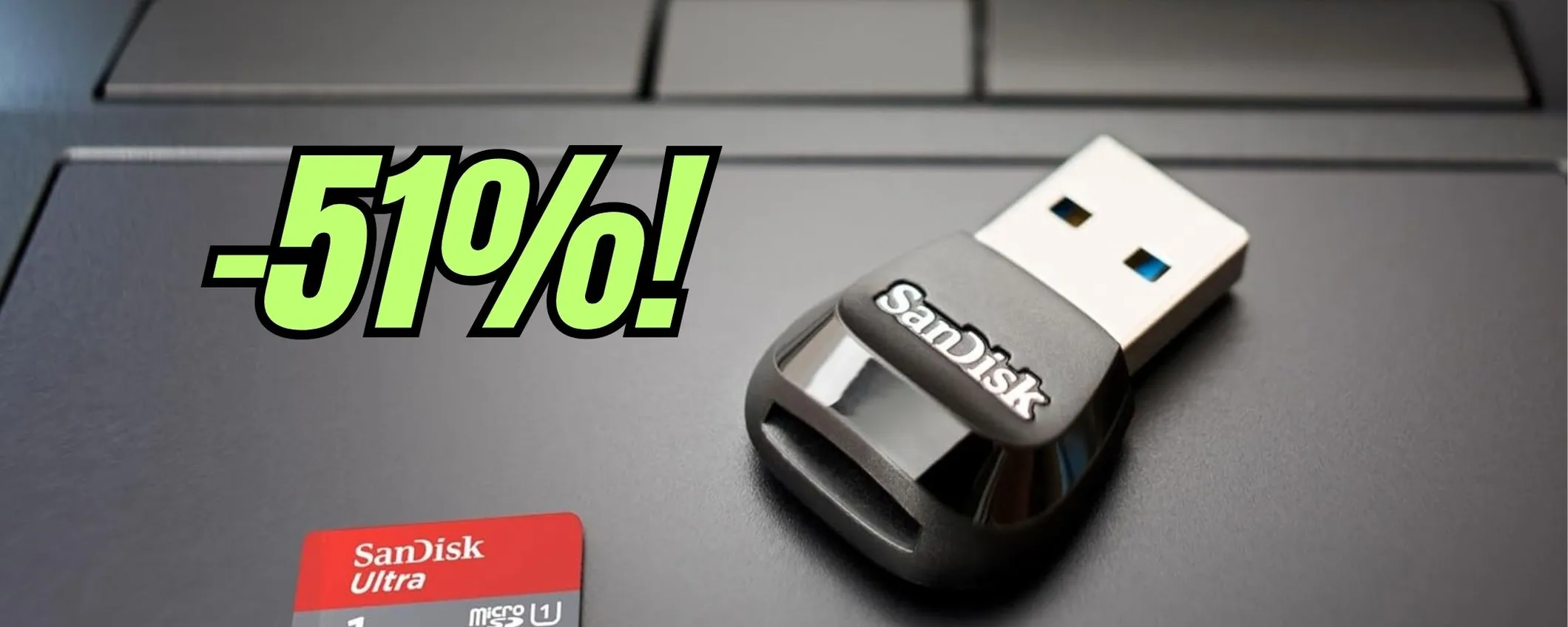 microSD da 1TB con adattatore al 51% di sconto su Amazon
