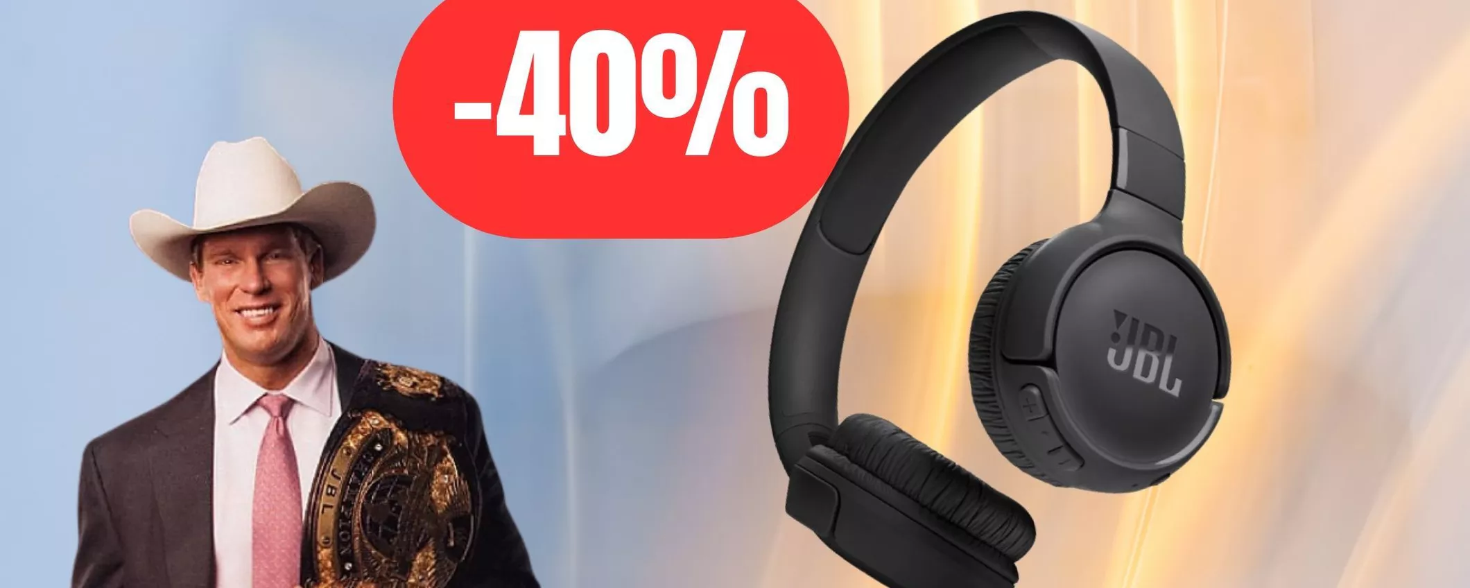 Cuffie JBL: leggere, pieghevoli, qualità audio TOP e al 40% di sconto