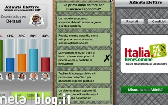Affinità Elettive: l'app per scegliere chi votare alle primarie