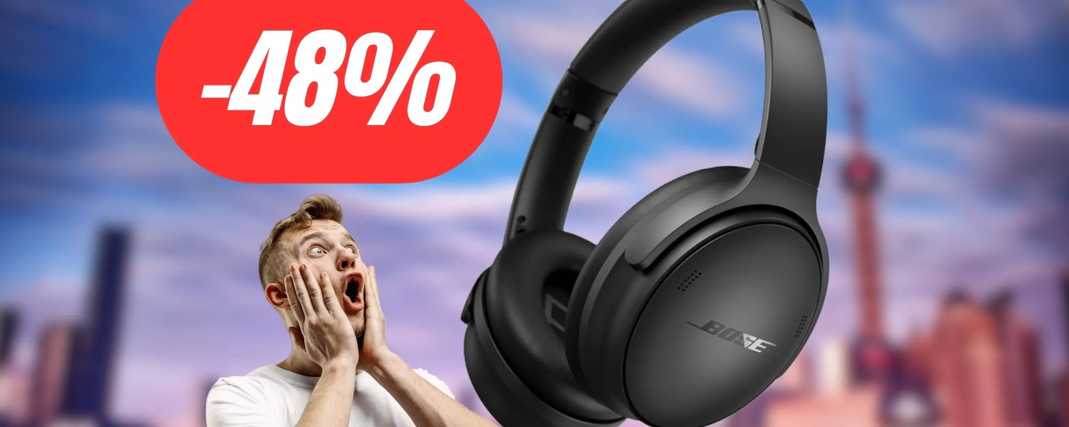 Cuffie Bose di qualità TOP al 48% di sconto su Amazon: un regalo