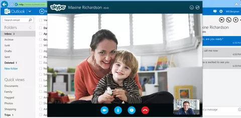 Videochiamate Skype in Outlook.com (update)