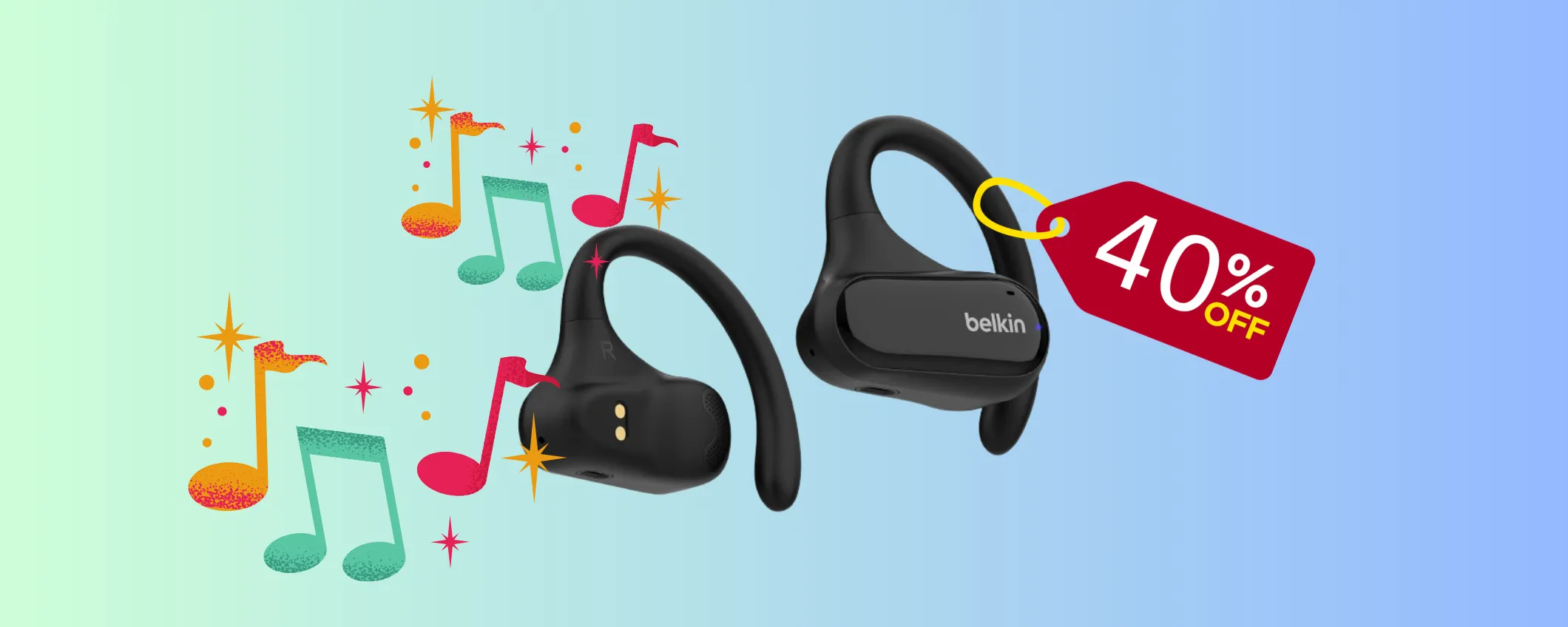 Auricolari open-ear Belkin scontatissimi al -40%: oggi sono tuoi a meno di 30€