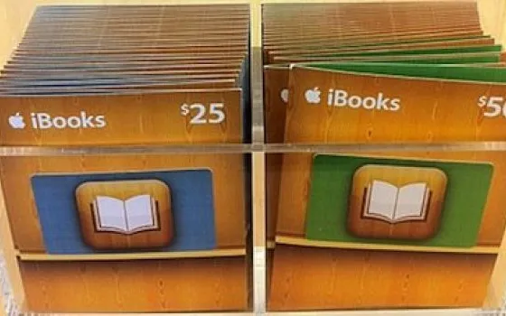 Da Cupertino arrivano le iBooks Gift Card