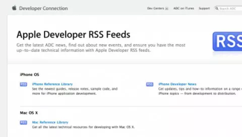 Apple: feed RSS per gli sviluppatori iPhone OS