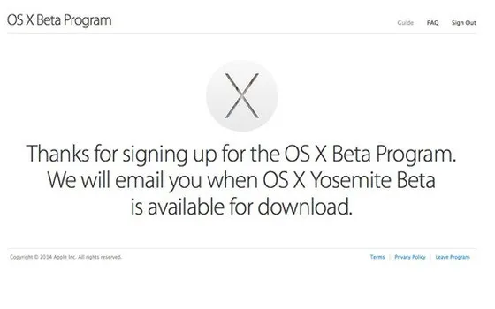 OS X Yosemite, inizia il programma Beta gratuito