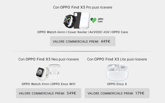 oppo omaggi smartphone