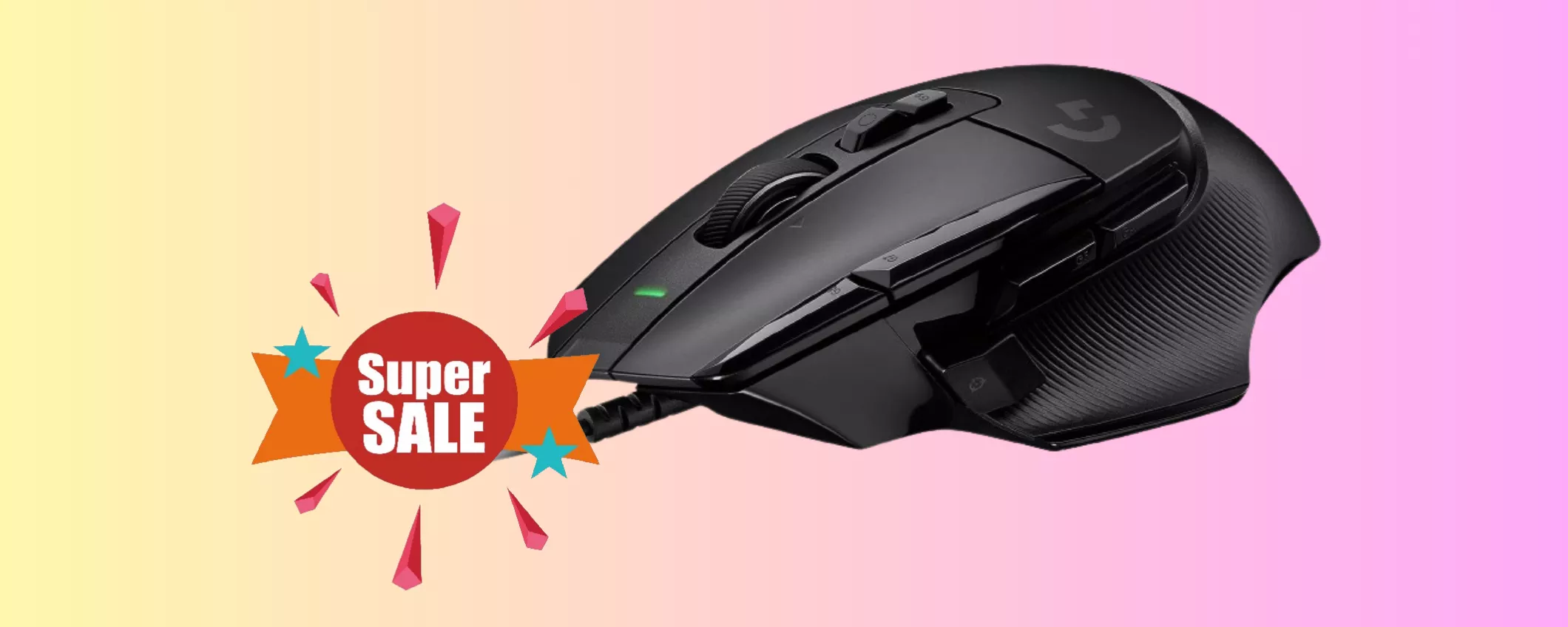 Mouse da Gaming Logitech SCONTATISSIMO AL 37%: solo per OGGI su Amazon