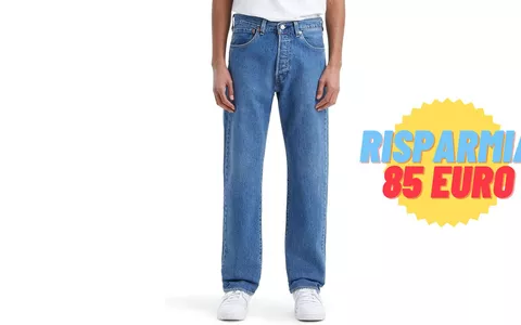 Levi's 501 Original Fit: i jeans PIÙ ICONICI a soli €35,99 (-70%)