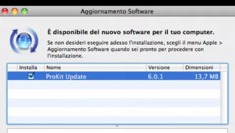 Apple rilascia il ProKit 6.0 Update