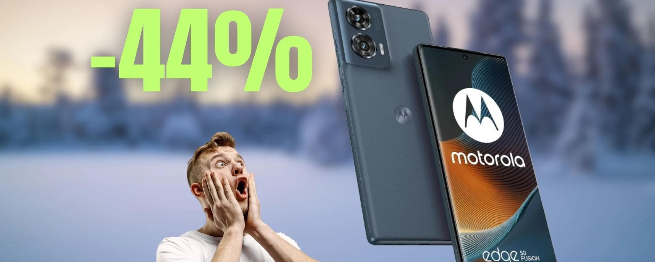 Motorola Edge 50 Fusion: promozione CLAMOROSA, sconto 44%