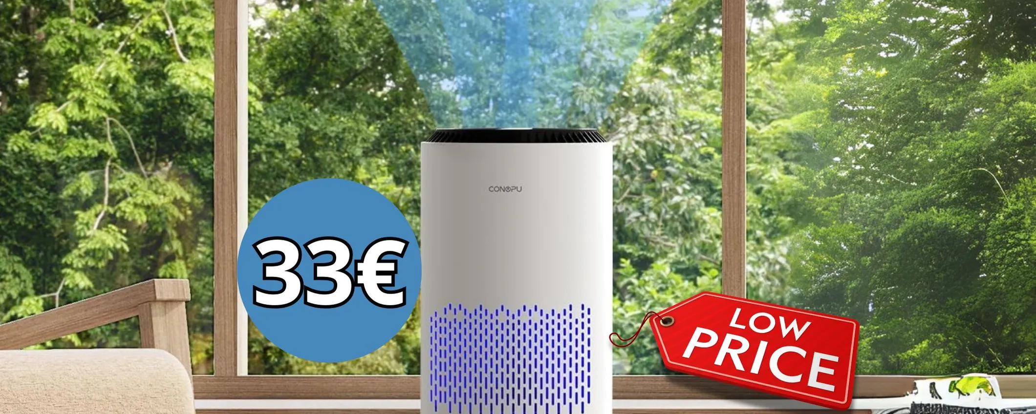 Purificatore D'aria: SOLO 33€ per respirare al meglio e senza allergie
