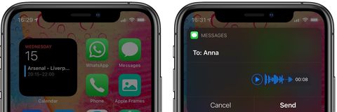 iOS 14: inviare audio messaggi con Siri