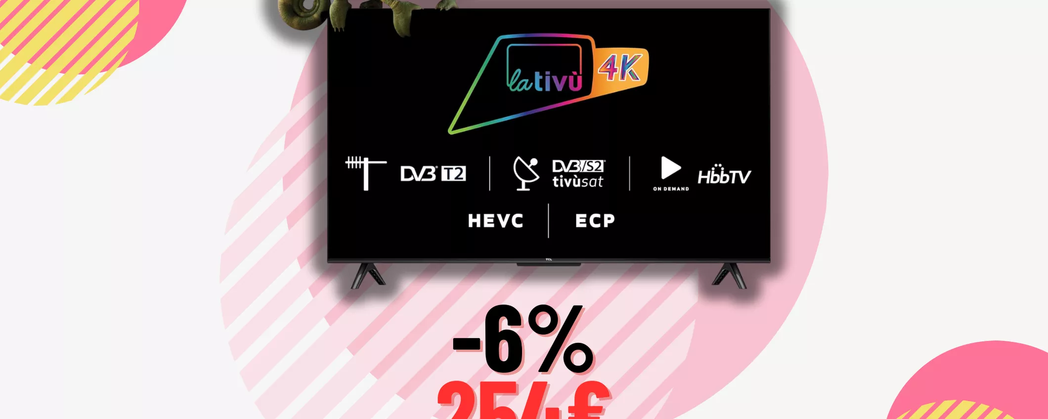 Televisore 4K Ultra HD in offertissima: scopri il 43 pollici su Amazon!