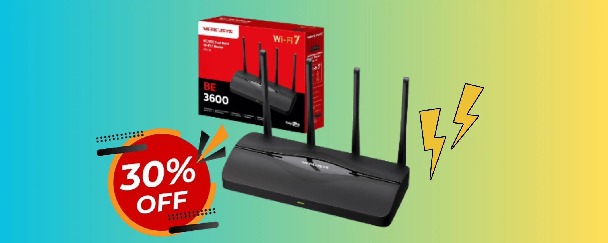 Rete internet super veloce con il Router Mercusys TP-Link in maxi sconto (-30%)