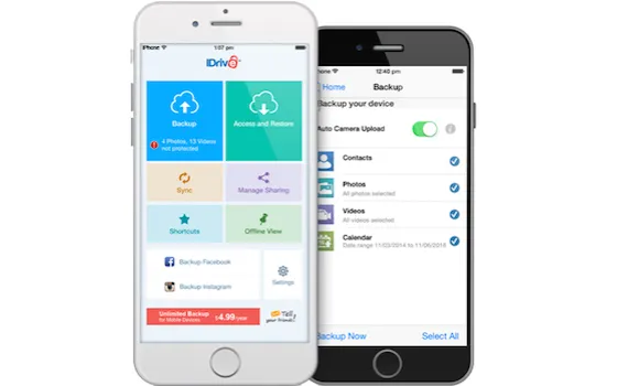 iDrive: backup illimitato dell'iPhone a vita, per meno di 10€