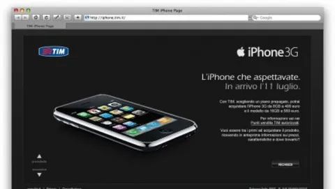 Tim lancia la campagna per iPhone 3G