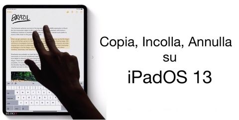 iOS 13, ecco come cambiano i gesti per Copia, Incolla & Annulla