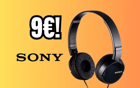 Cuffie Sony on-ear: design pieghevole e qualità audio al top a 9€