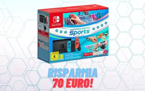 Nintendo Switch Sports + console CONVIENE su eBay a 70€ in meno