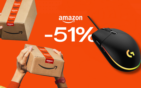 Mouse Logitech G203 con illuminazione RGB SCONTATO del 51% per il Black Friday Amazon