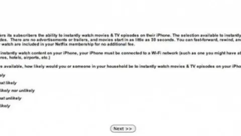 Netflix sonda l'interesse dei propri clienti in un'applicazione iPhone