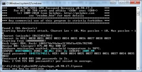 Con le moderne GPU è più facile craccare una password