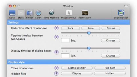 SuperDocker: personalizzare il Dock di Mac OS X