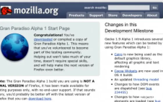 FireFox 3: versione Alpha