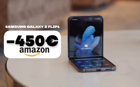 Samsung Galaxy Z Flip4, PAZZESCO Amazon: il pieghevole è scontato di 450€