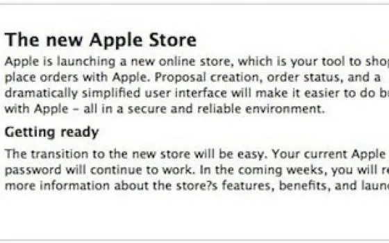 Apple prepara un'importante riorganizzazione dello store online