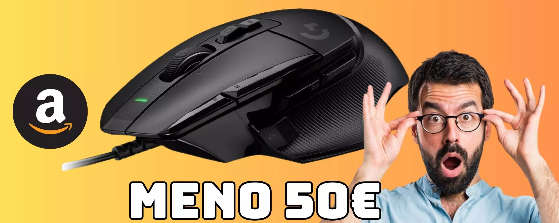Mouse Logitech G502X, cablato, da gaming e con un prezzo spettacolare: MENO 42 PER CENTO!