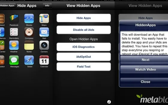 HiddenApps disabilita(va) app di sistema e iAd senza jailbreak