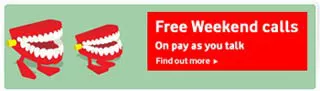 Vodafone Free Weekends