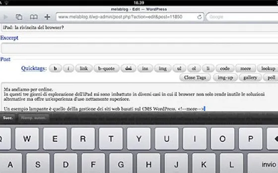 iPad: la rivincita del browser?